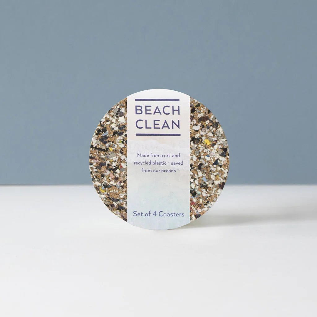 Beach Clean Cork Coasters - The Flower Crate