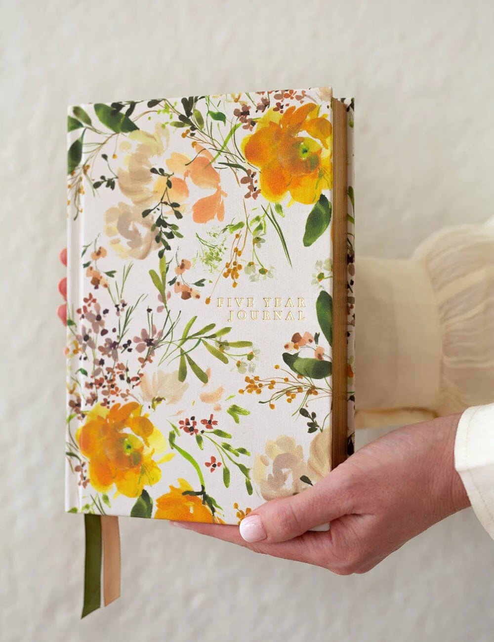 Bespoke Letterpress - Ranunculus 5 Year Journal - The Flower Crate
