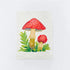 Bonnie and Neil - Mushroom Red Tea Towel - The Flower Crate