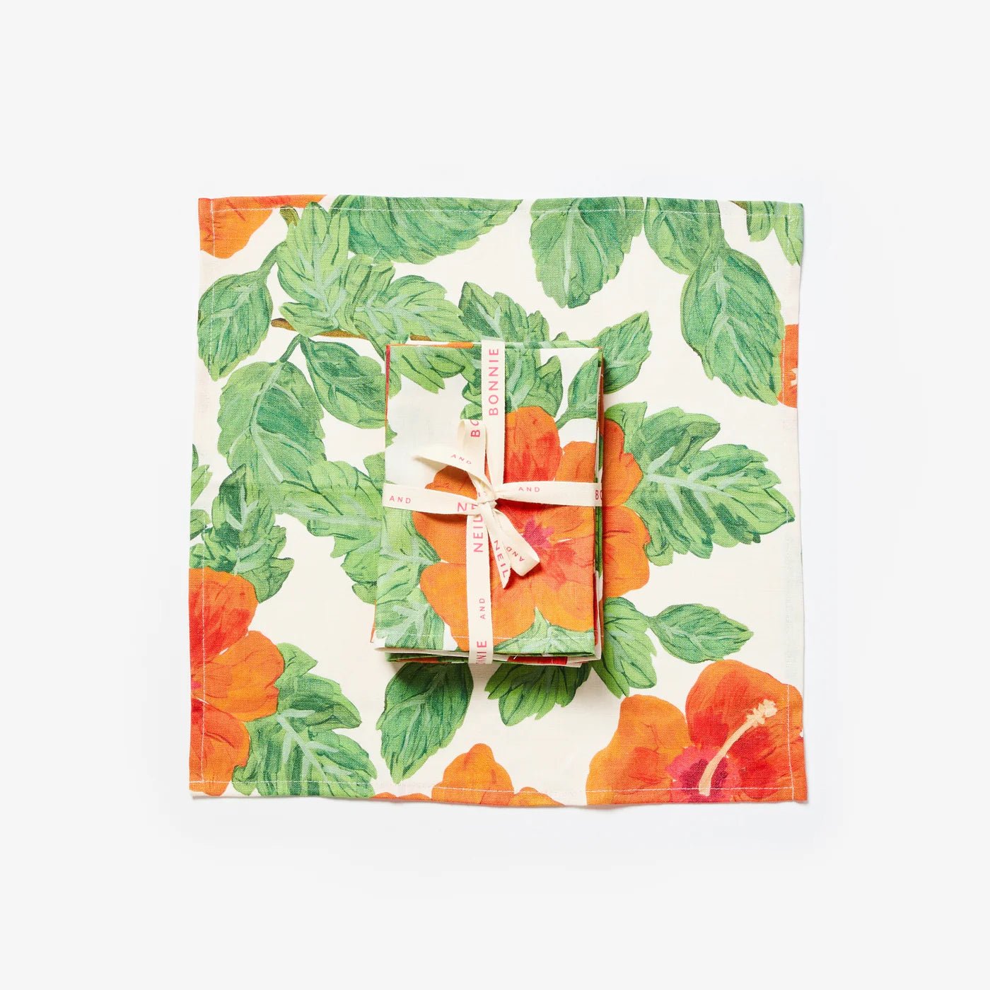 Bonnie &amp; Neil Hibiscus Napkins - Set 6 - The Flower Crate