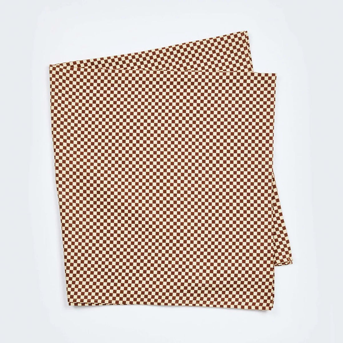 Bonnie &amp; Neil - Tiny Checkers Tablecloth, Cocoa - The Flower Crate