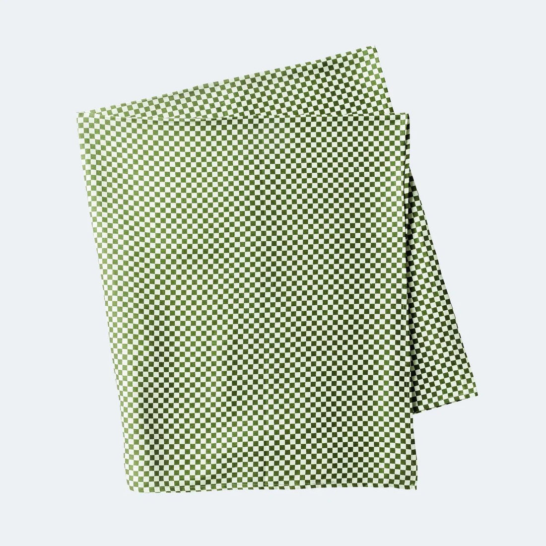 Bonnie &amp; Neil - Tiny Checkers Tablecloth, Leaf - The Flower Crate