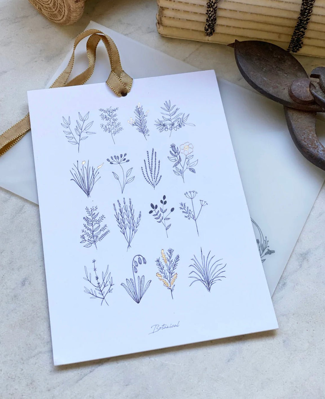 Botanical Notecard - The Flower Crate