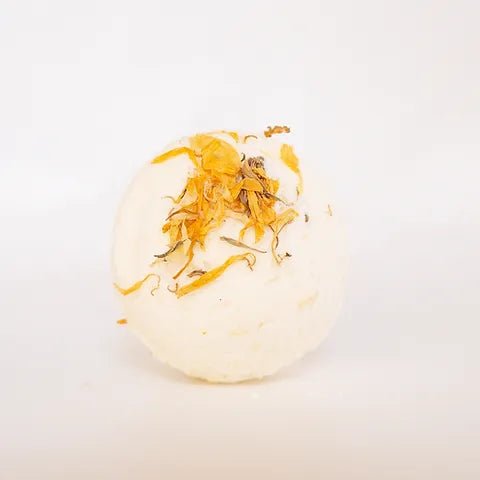 Botanical Skincare - Bath Bomb, Sweet Orange &amp; Calendula - The Flower Crate