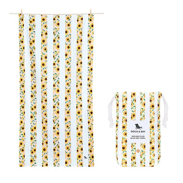 Dock &amp; Bay Quick Dry Towel - Sunflower Solstice - The Flower Crate