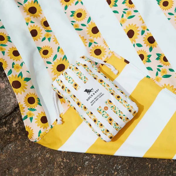 Dock &amp; Bay Quick Dry Towel - Sunflower Solstice - The Flower Crate