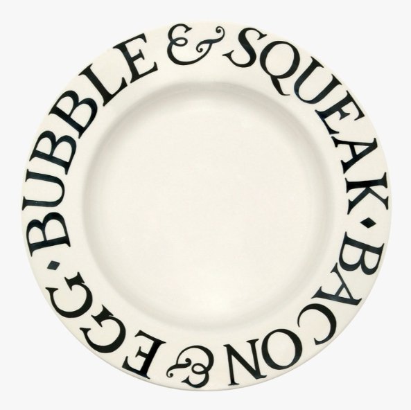 Emma Bridgewater Black Toast - 10 ½" Plate - The Flower Crate