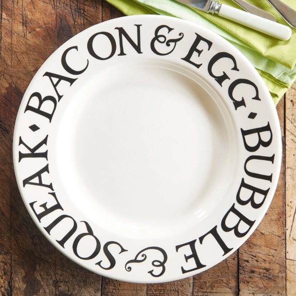 Emma Bridgewater Black Toast - 10 ½" Plate - The Flower Crate
