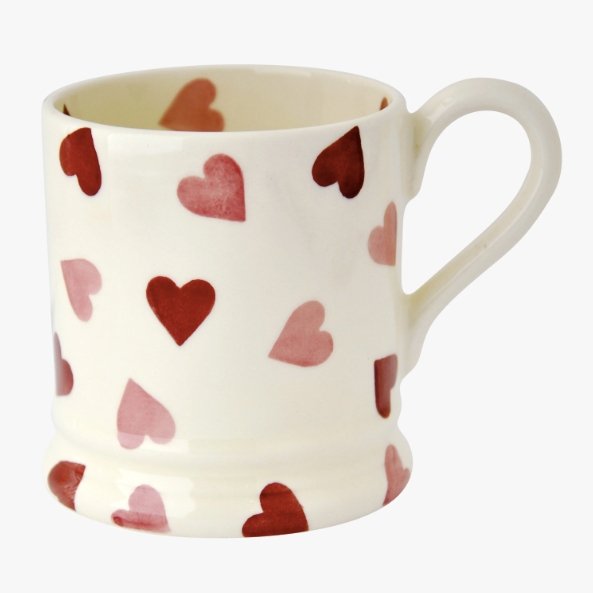 Emma Bridgewater Pink Hearts - ½ Pint Mug - The Flower Crate
