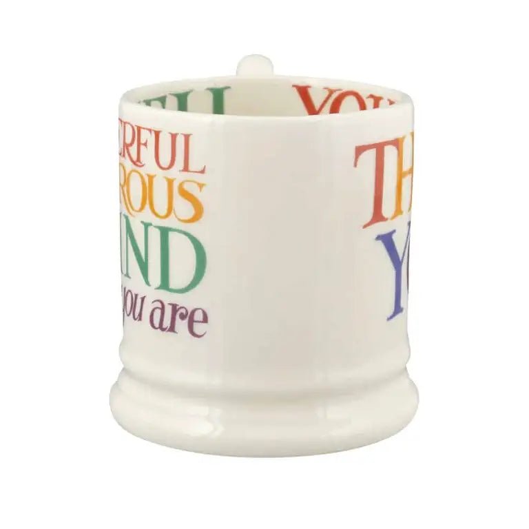 Emma Bridgewater - Rainbow Toast Thank You ½ Pint Mug - The Flower Crate