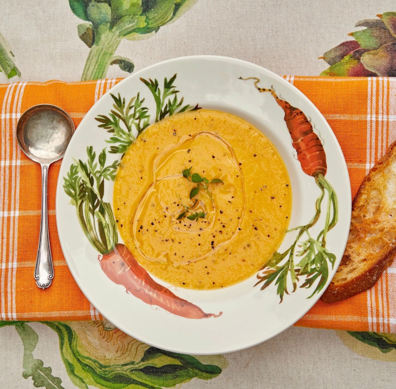 Emma Bridgewater Vegetable Garden - Carrot Soup Plate - The Flower Crate