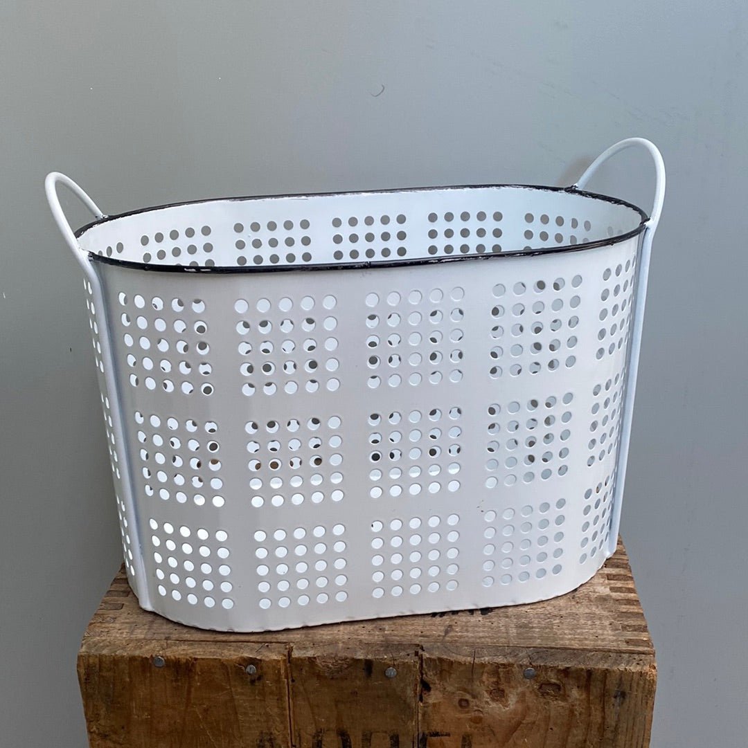 Enamel Utensil Basket - The Flower Crate