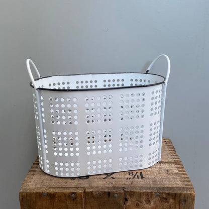 Enamel Utensil Basket - The Flower Crate