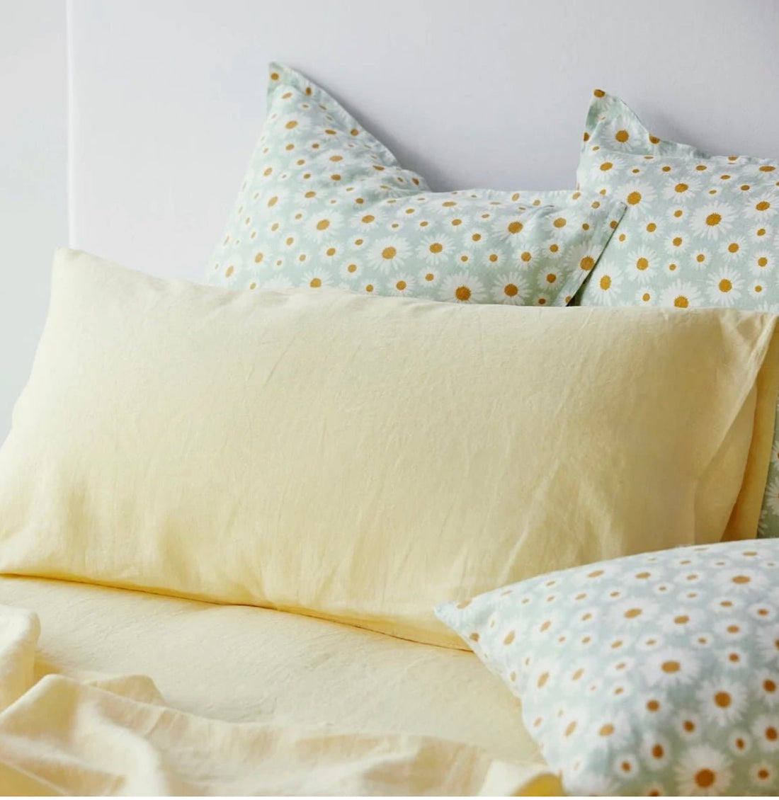 George Street Linen - Pure Linen Standard Pillowcases Pair - The Flower Crate