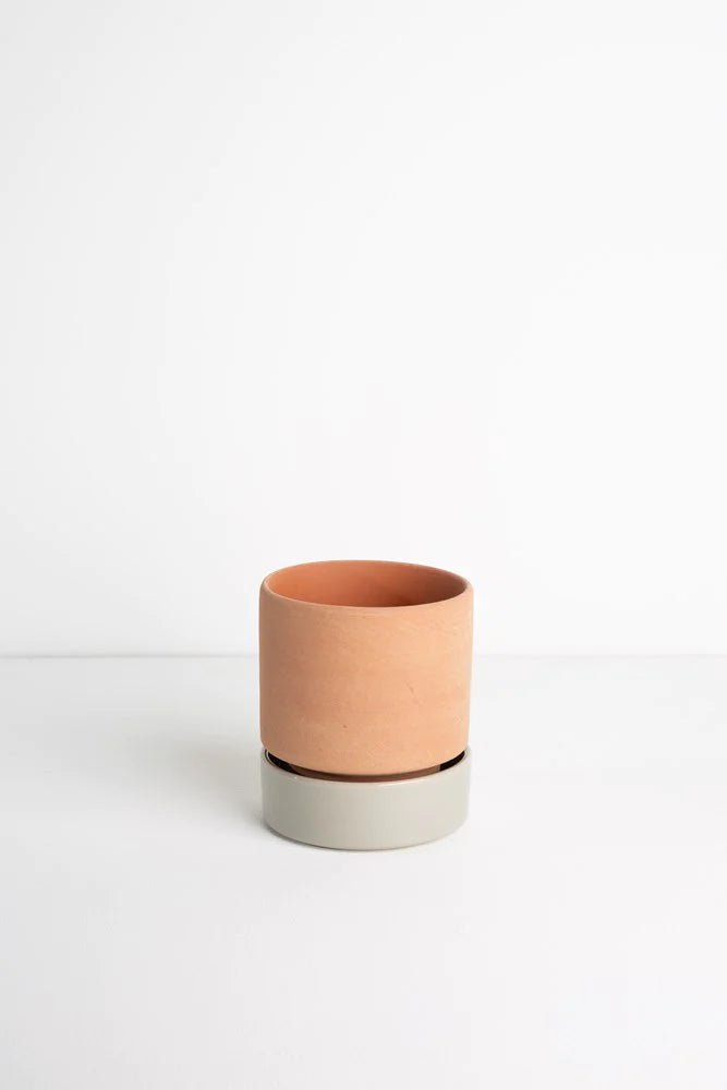Grace Planter - Rose Terracotta & Sage - The Flower Crate
