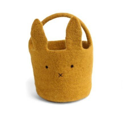 Gry &amp; Sif - Felt Big Bunny Basket - The Flower Crate