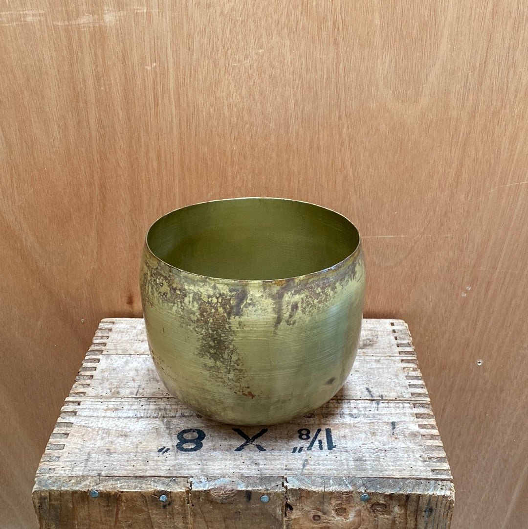 Haveli Antique Brass Planter - The Flower Crate