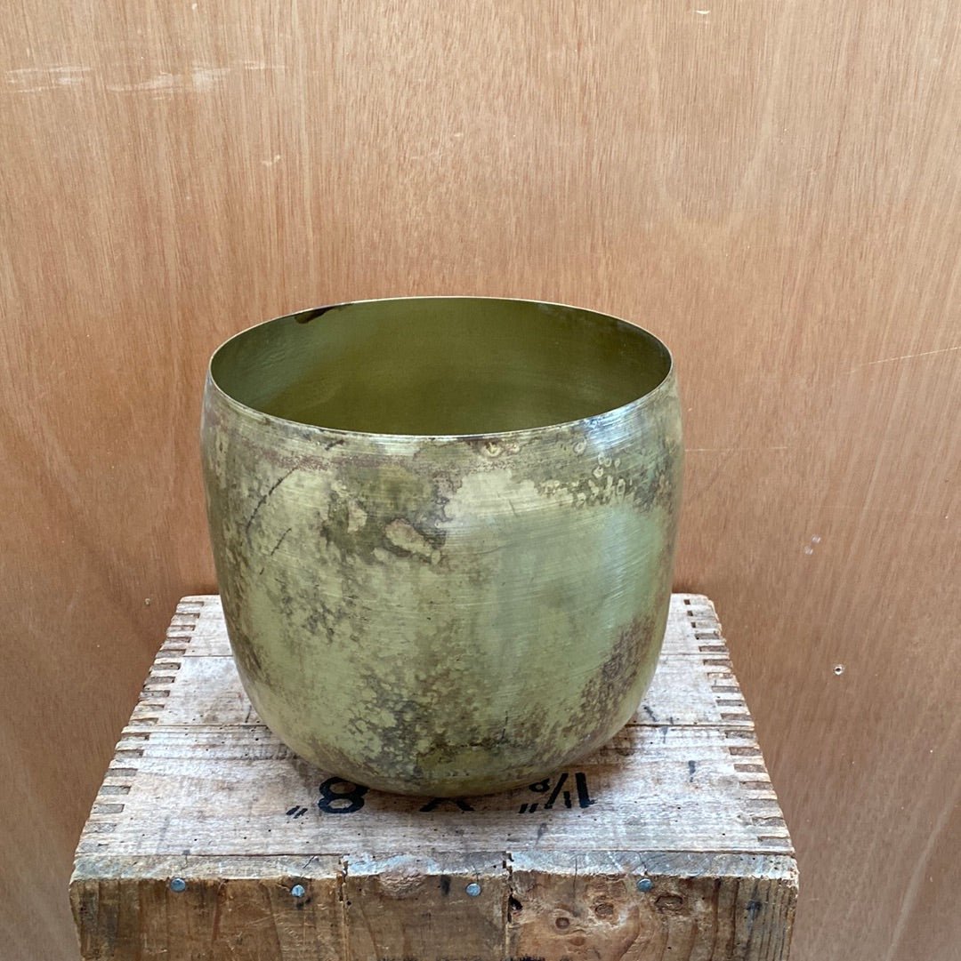 Haveli Antique Brass Planter - The Flower Crate