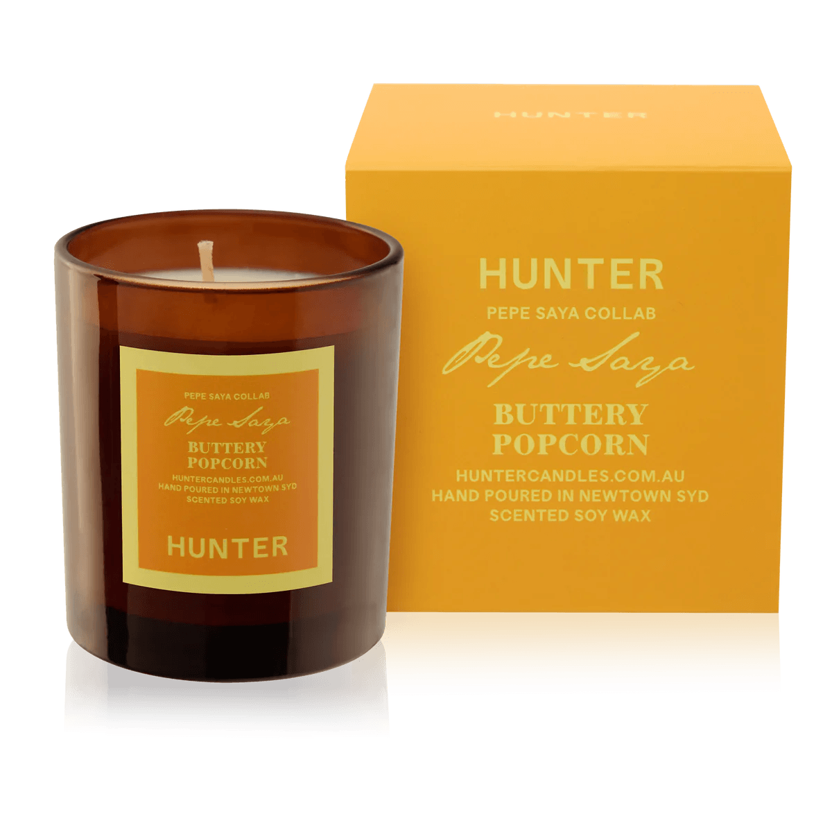 Hunter Candles - Pepe Saya Buttery Popcorn - The Flower Crate
