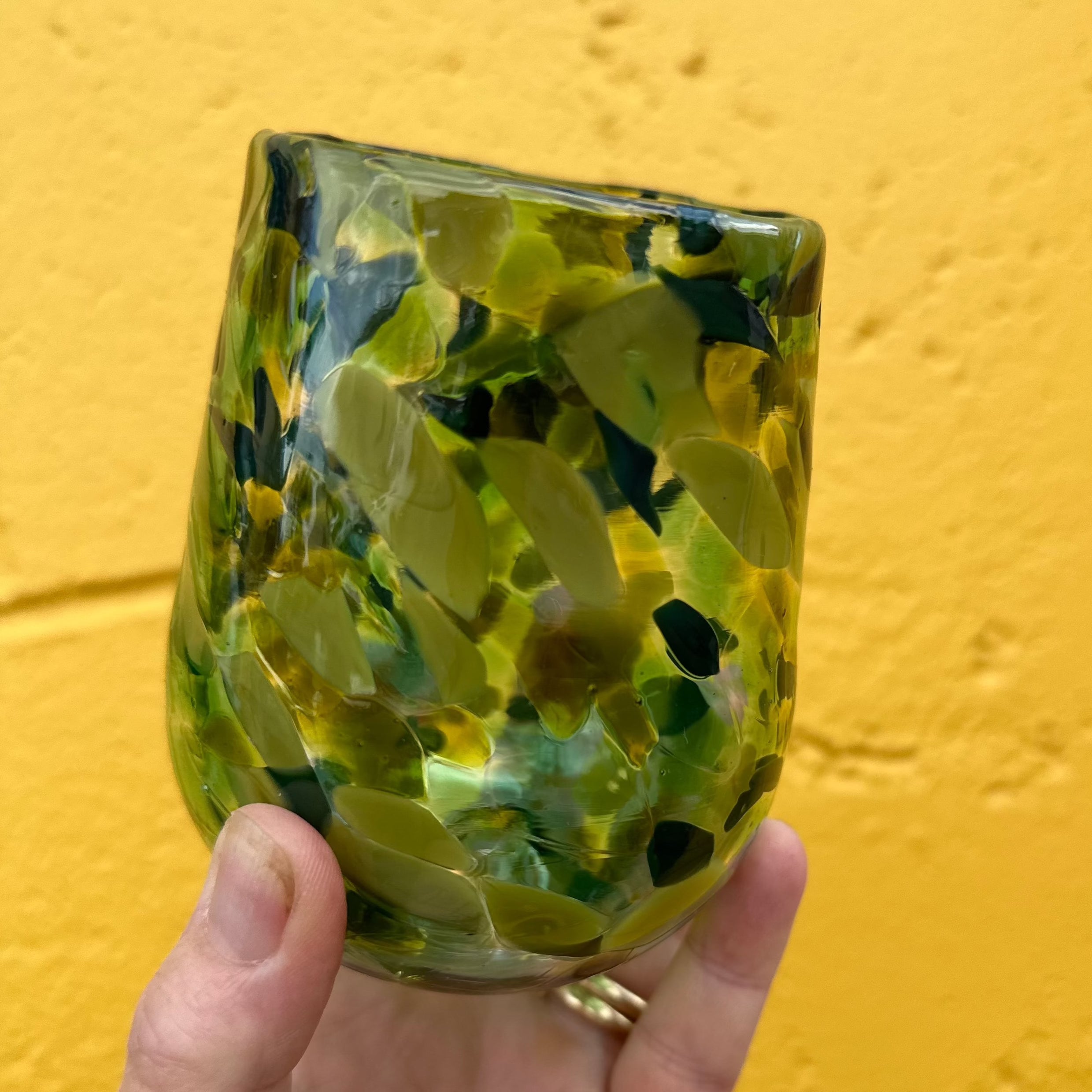 Matthew Hall - Hand Blown Glass Tumbler, Green