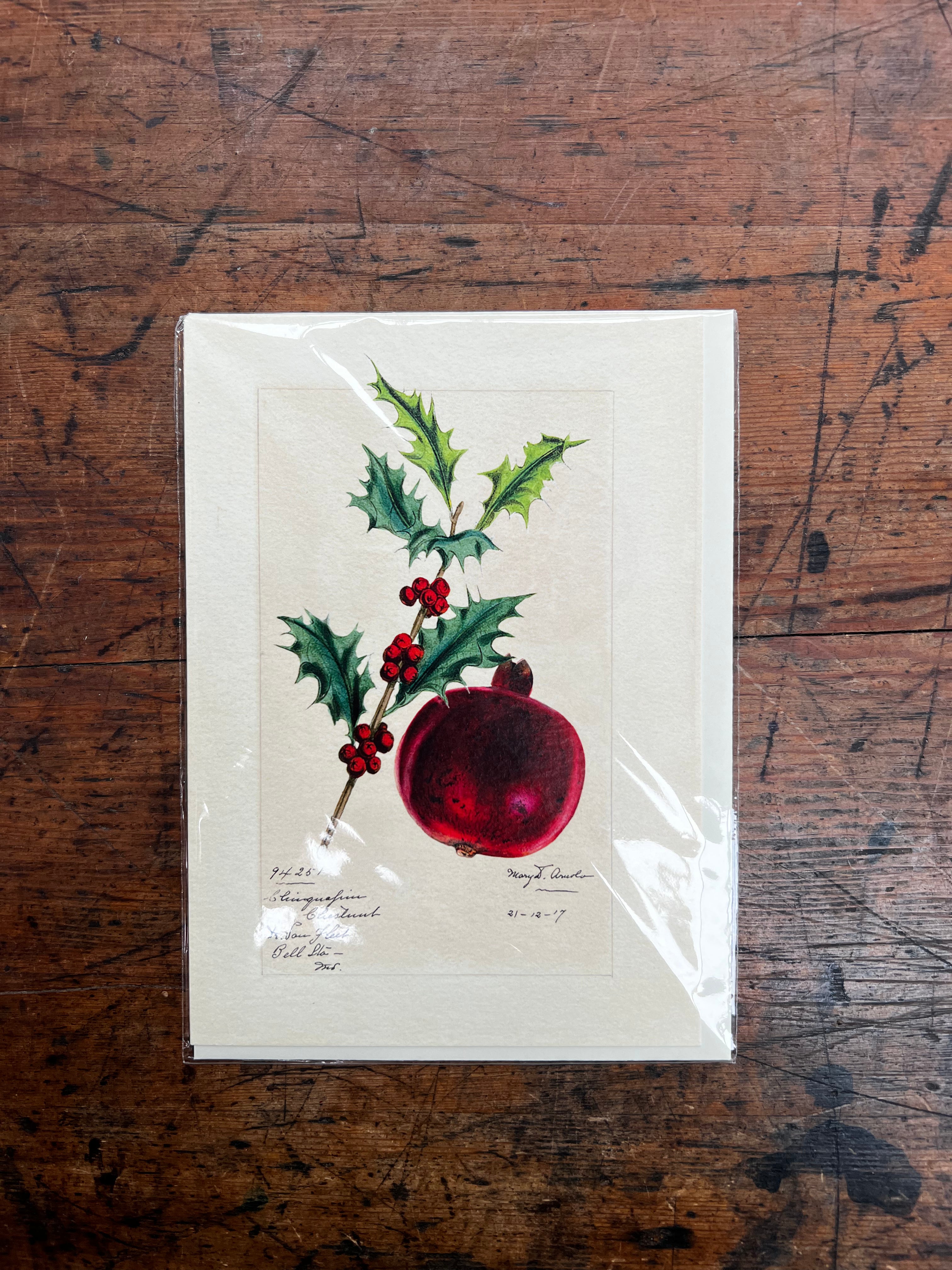 Assorted Christmas Botanical & Fauna Cards