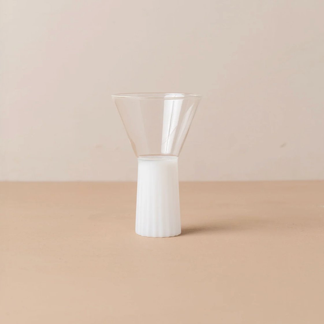 Kairos Wine Glass, Opaque White - The Flower Crate