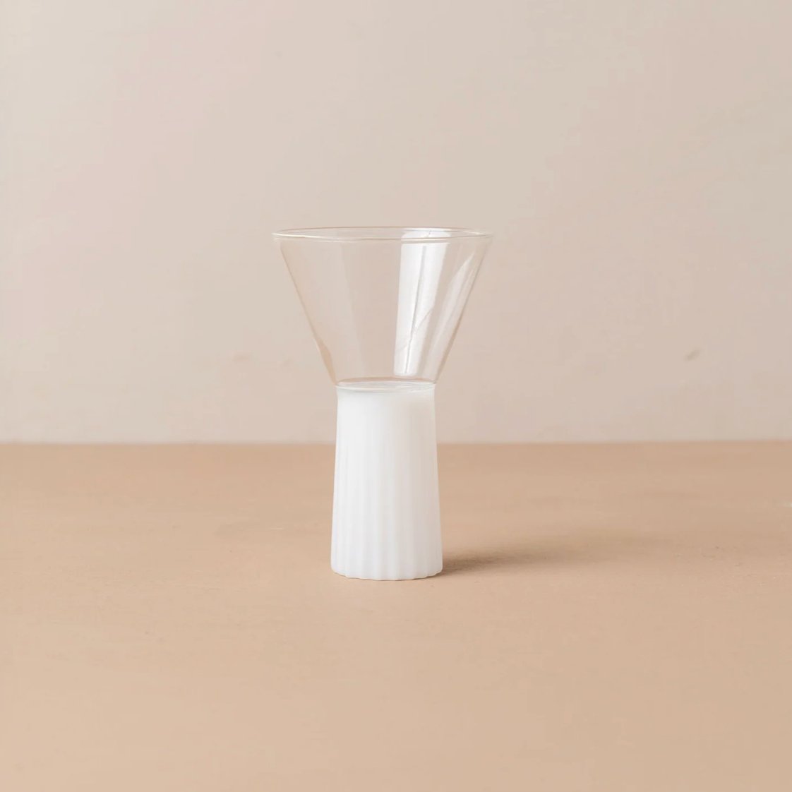 Kairos Wine Glass, Opaque White - The Flower Crate