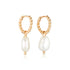 Linda Tahija - Baroque Pearl Rope Huggie earrings - The Flower Crate