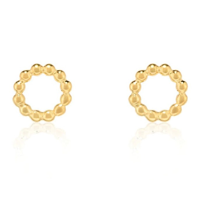 Linda Tahija - Beaded Circle Stud Earrings - The Flower Crate