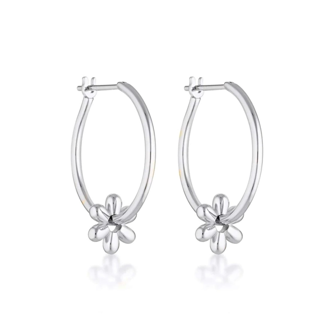 Linda Tahija - Daisy Willpower Hoop Earrings - The Flower Crate