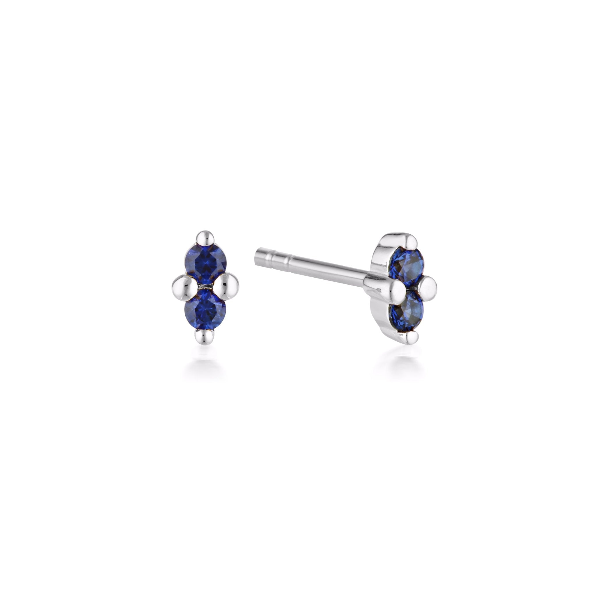 Linda Tahija - Twin Gem Stud Earrings - The Flower Crate