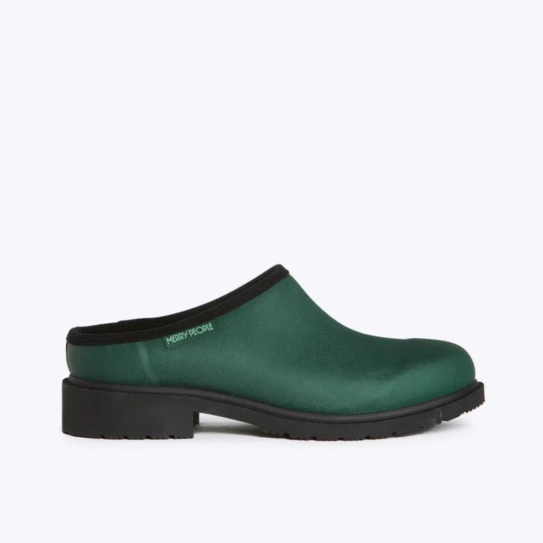 Merry People Billie Clog - Alpine Green &amp; Black - The Flower Crate