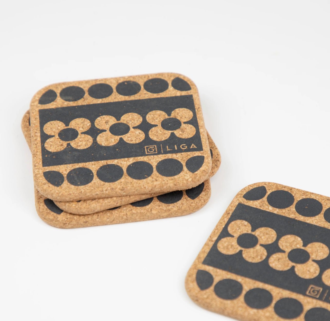 Natural Cork Coasters - Hornsea Cork Coasters - The Flower Crate