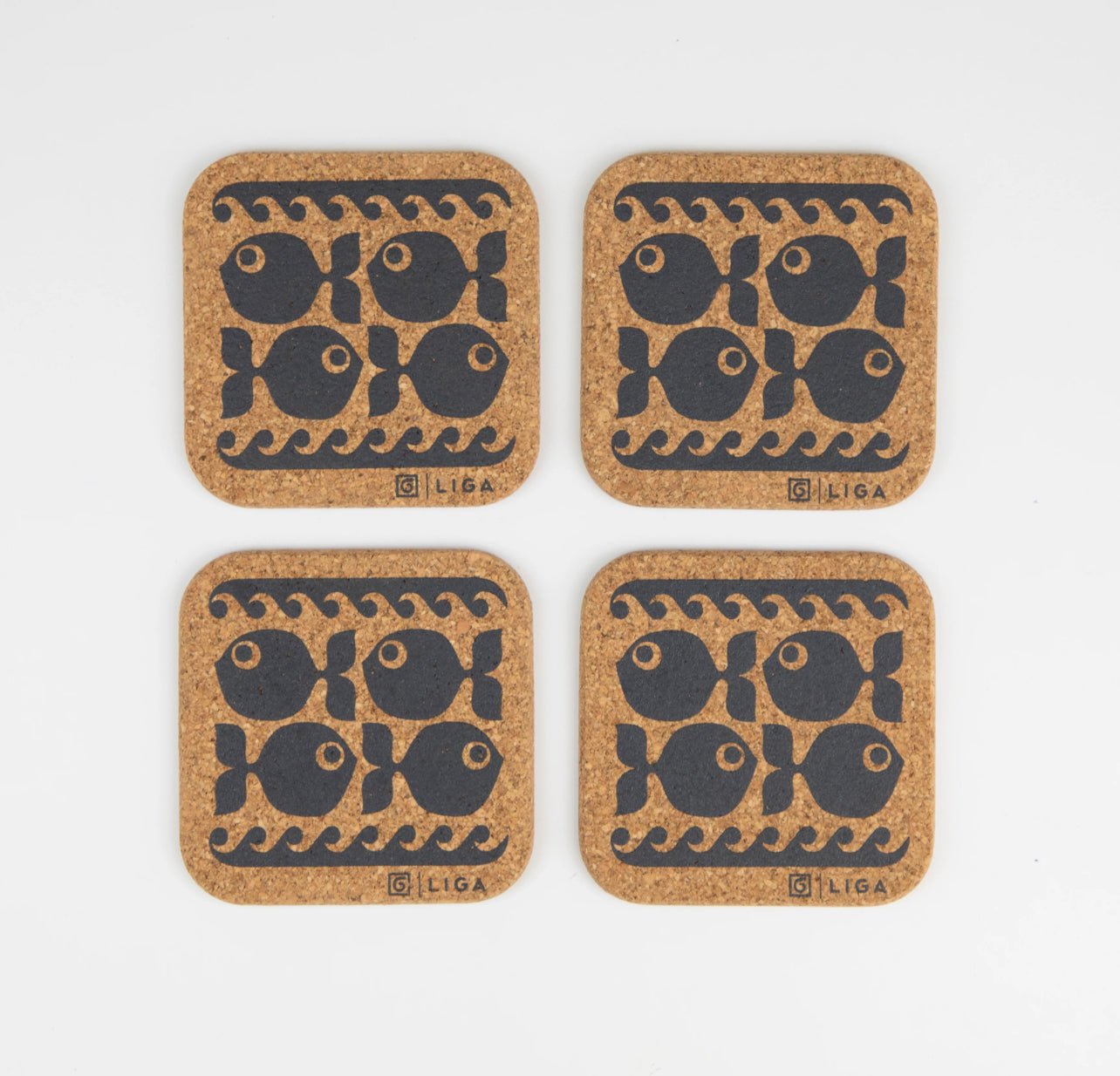 Natural Cork Coasters - Hornsea Cork Coasters - The Flower Crate