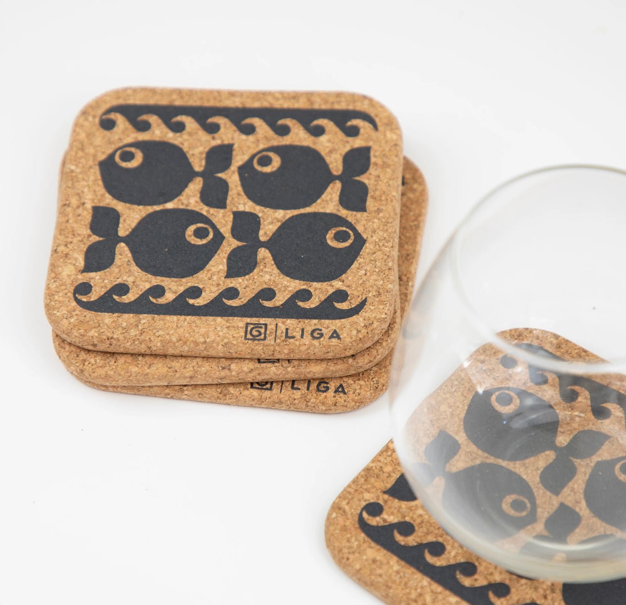Natural Cork Coasters - Hornsea Cork Coasters - The Flower Crate