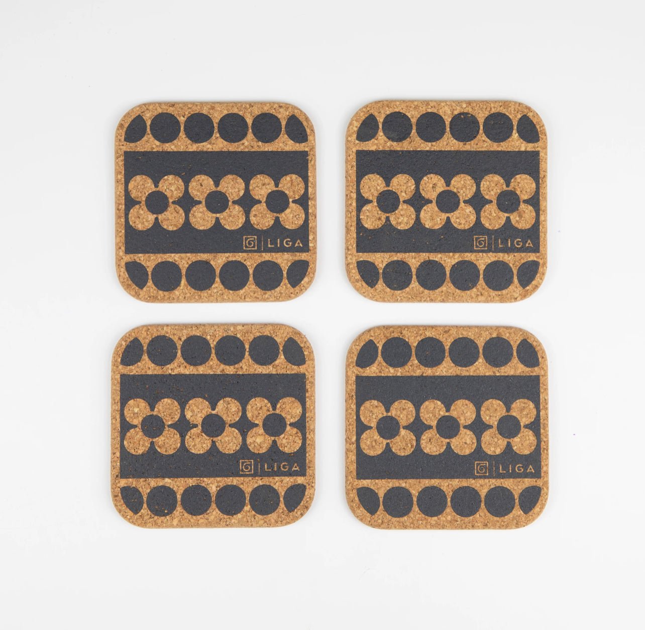 Natural Cork Coasters - Hornsea Cork Coasters - The Flower Crate