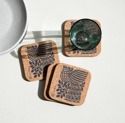 Natural Cork Coasters - Hornsea Cork Coasters - The Flower Crate
