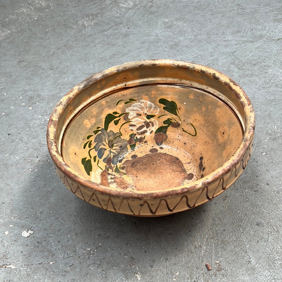 Original Folk Art Pottery Bowls - The Flower Crate