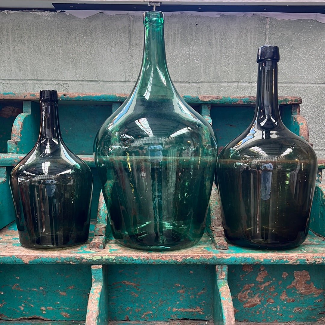 Original Green Glass Carboy - The Flower Crate