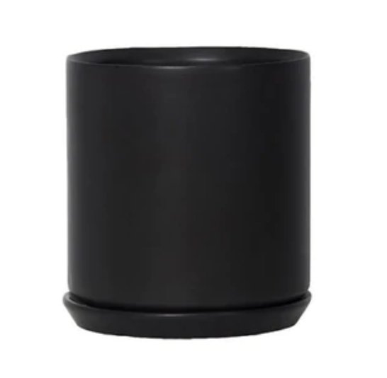Oslo Planter Jet Black - XL - The Flower Crate