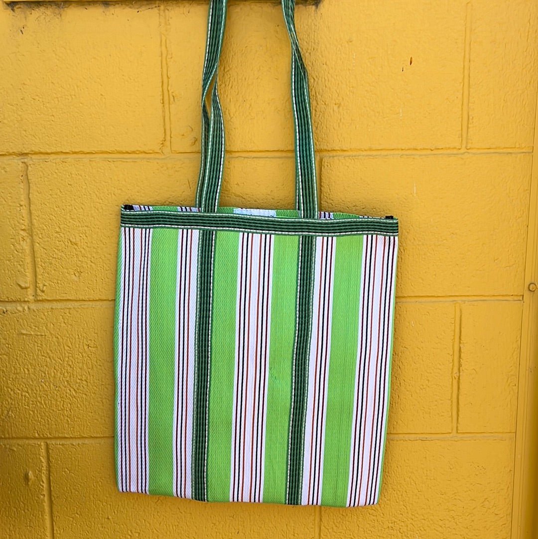 Parisian Cool -Tote Bag, Green Recycled Plastic - The Flower Crate