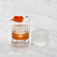 Peak - Cocktail Ice Tray Etched - The Flower Crate