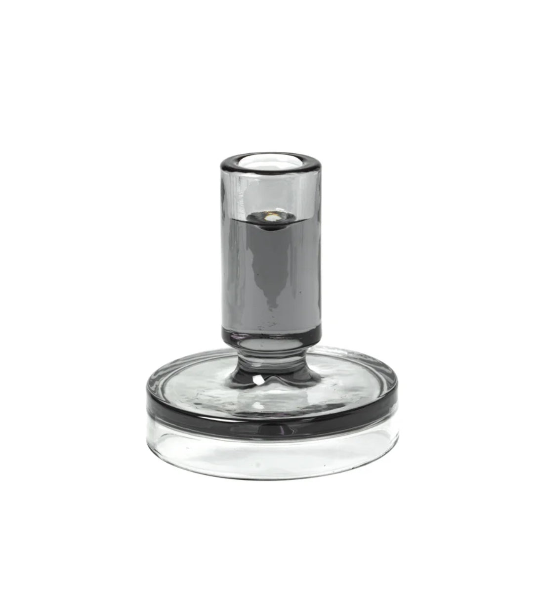 Petra Candle Holder - Dark Grey - The Flower Crate