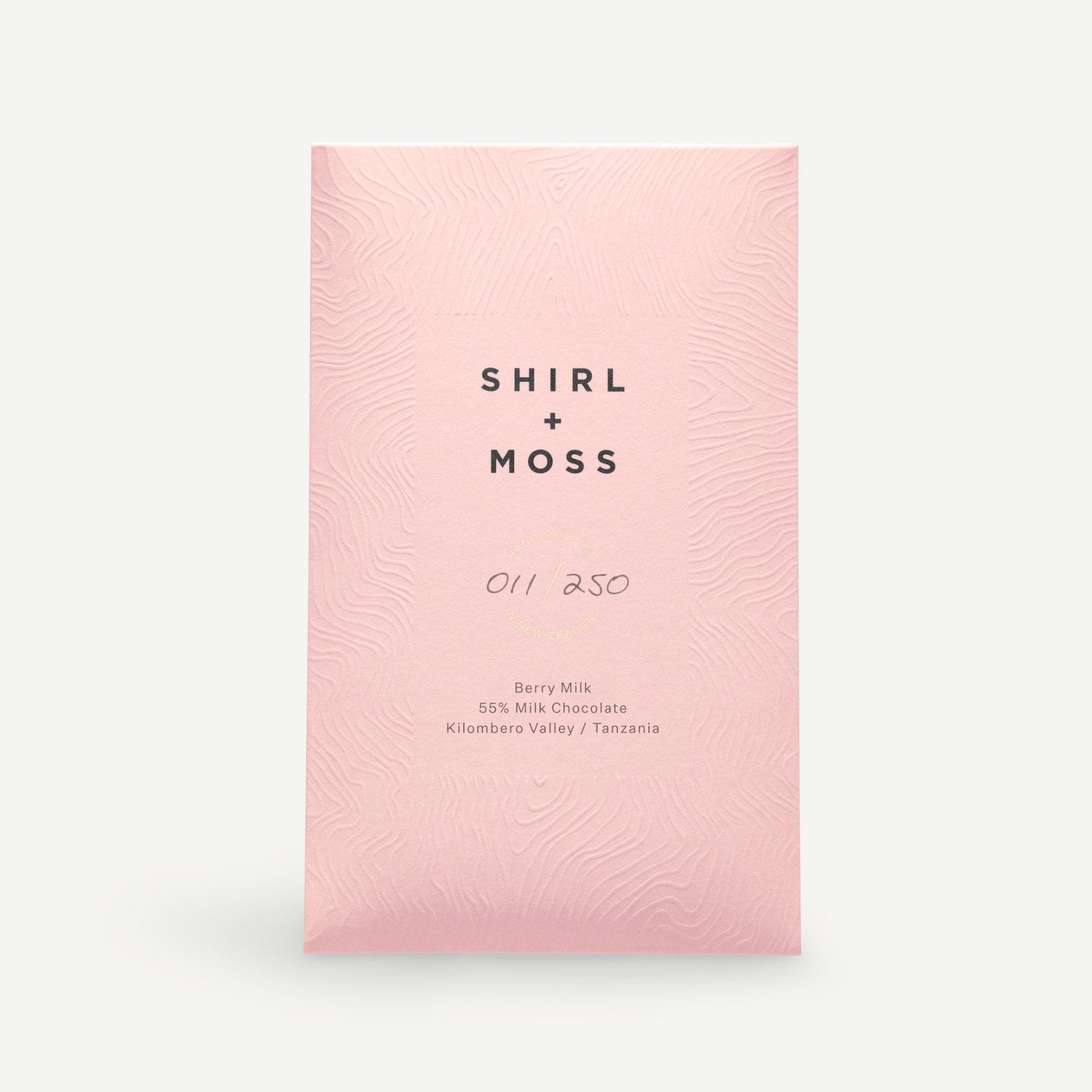 Shirl &amp; Moss Berry 55% Milk Chocolate Bar - The Flower Crate