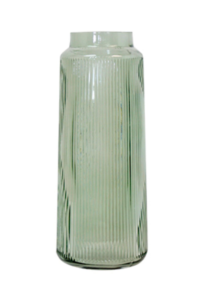 Sia Glass Vase Green - The Flower Crate