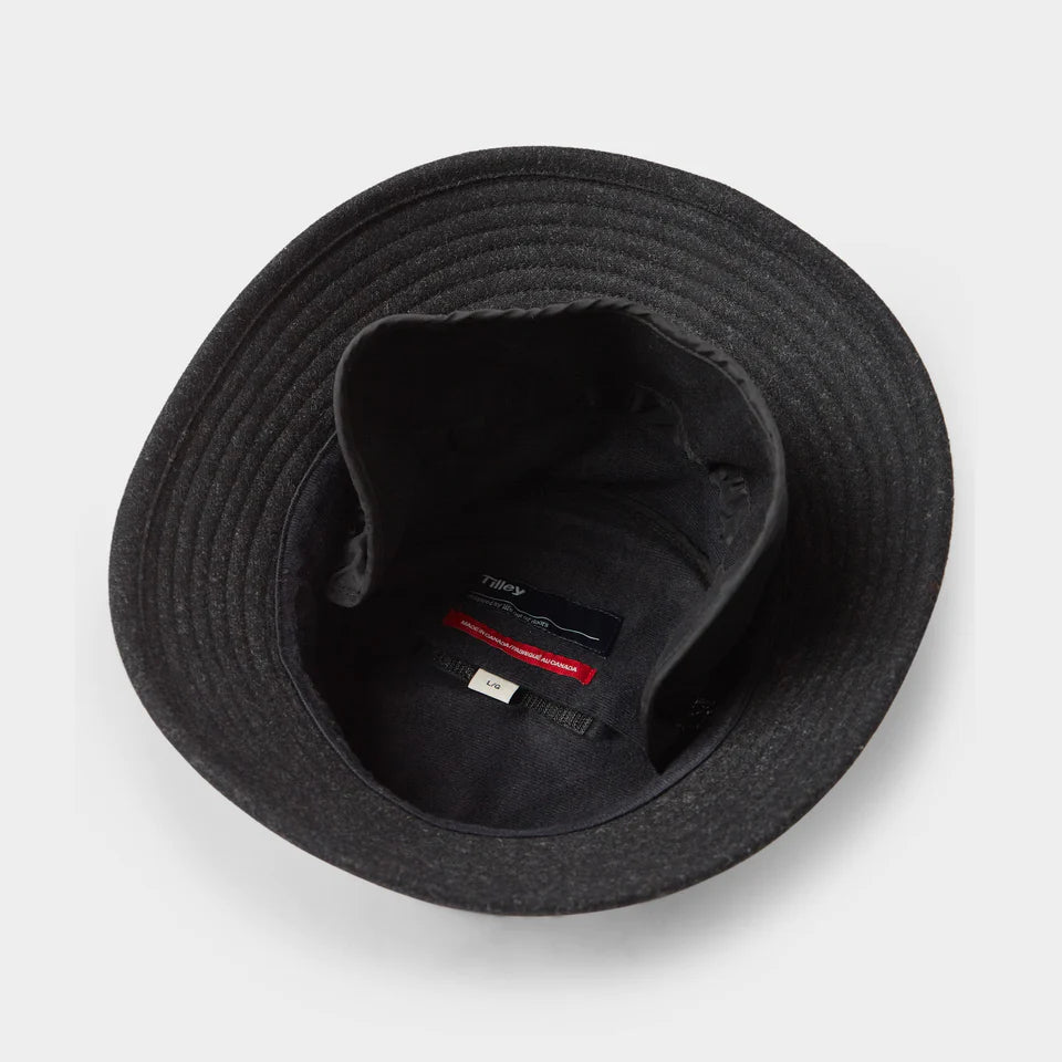 Tilley Warmth Bucket Hat - Charcoal - The Flower Crate