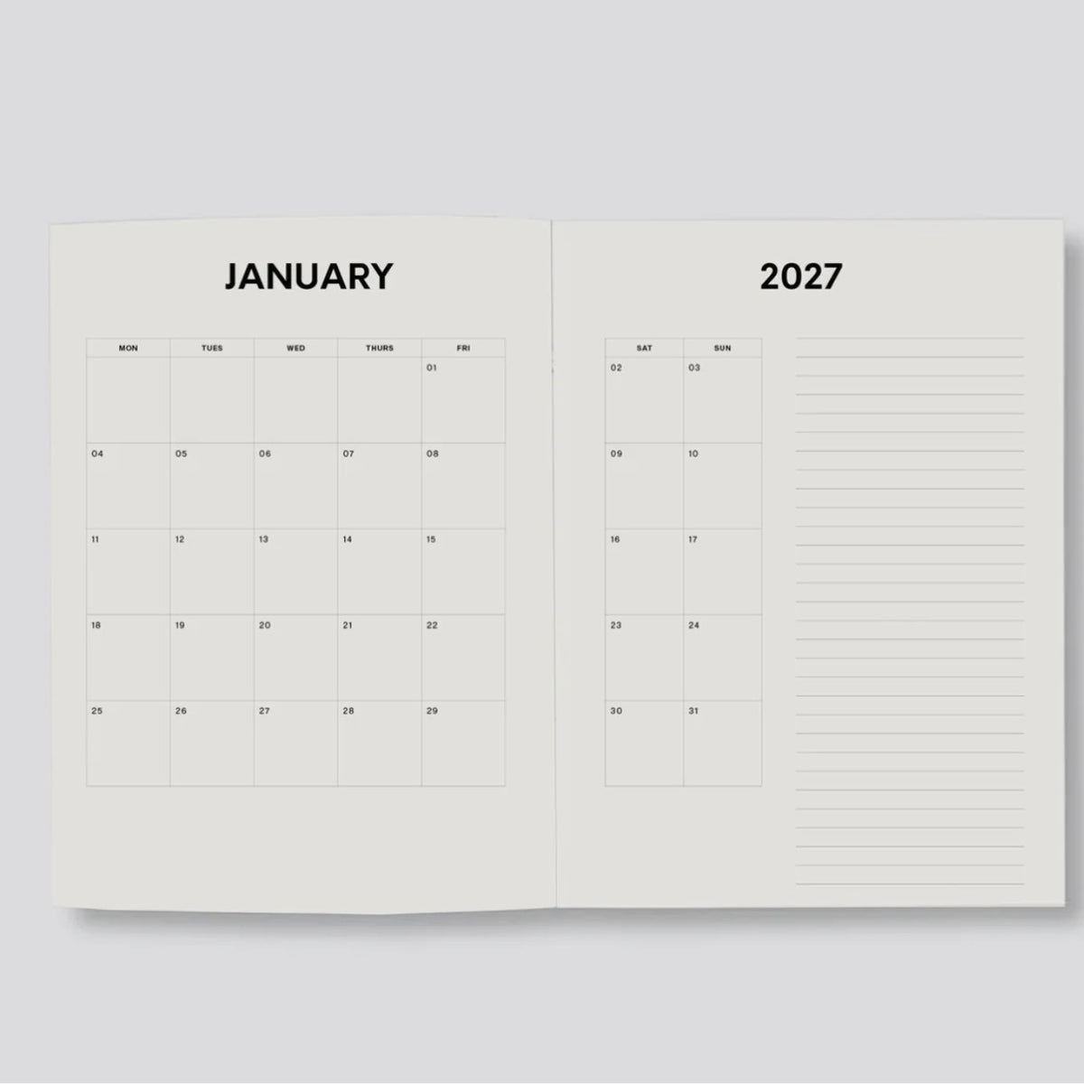 Lettuce x Gabrielle Gatt - 2027 Weekly Diary, Golden