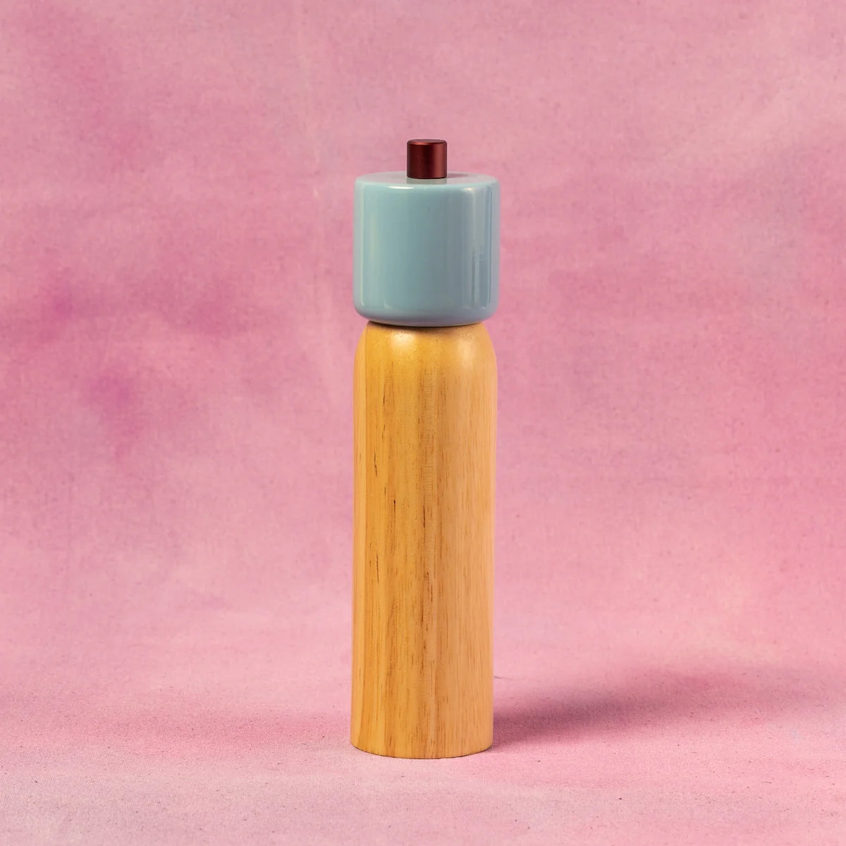 Maegen - Salt &amp; Pepper Grinder, Light Blue &amp; Burgundy