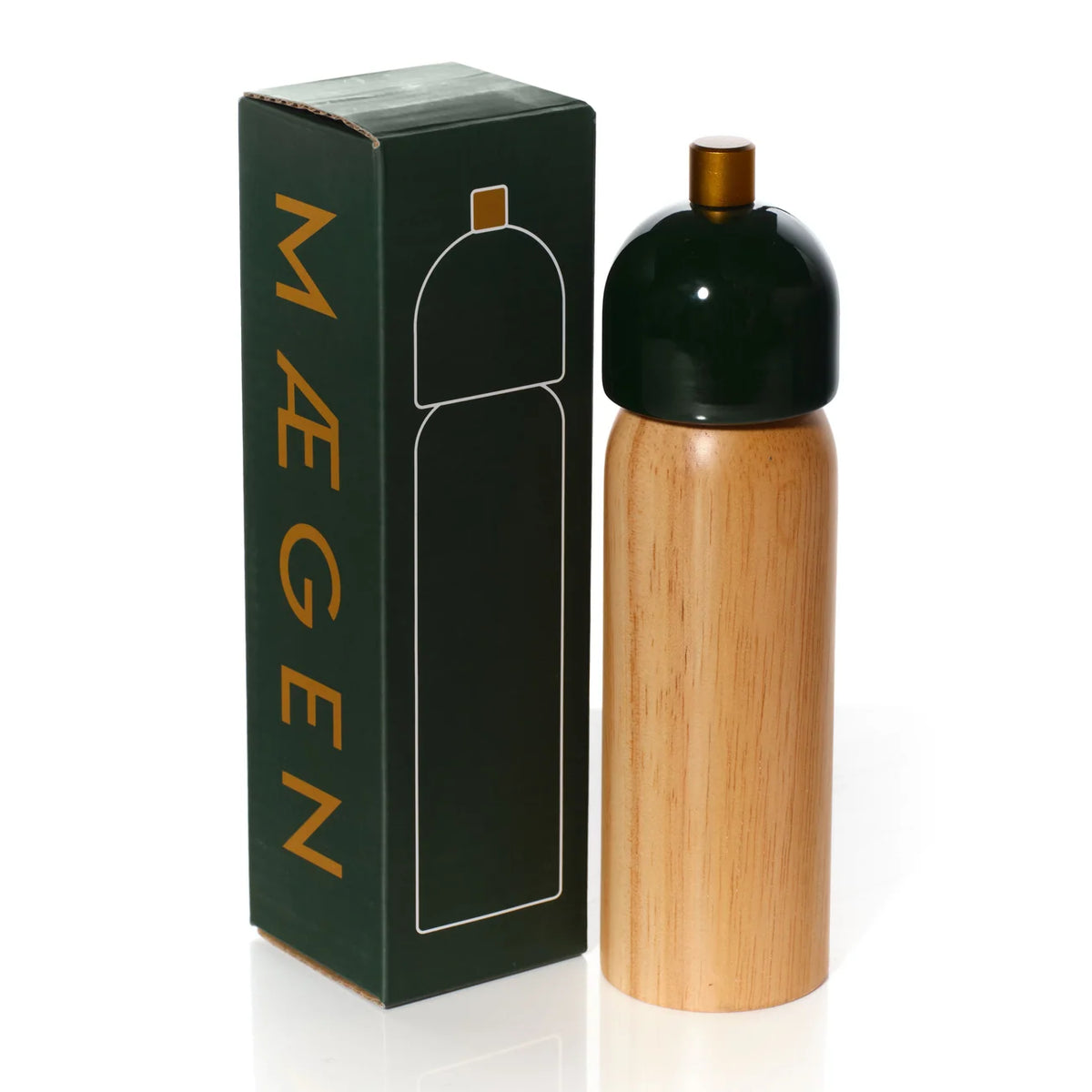 Maegen - Salt &amp; Pepper Grinder, Green and Gold