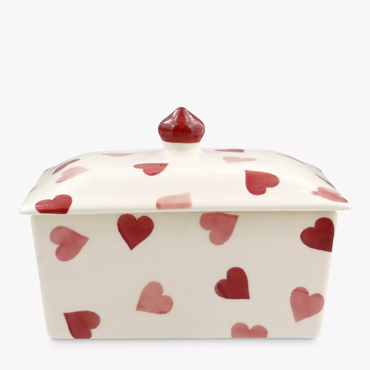 Emma Bridgewater - Pink Hearts Butter Dish